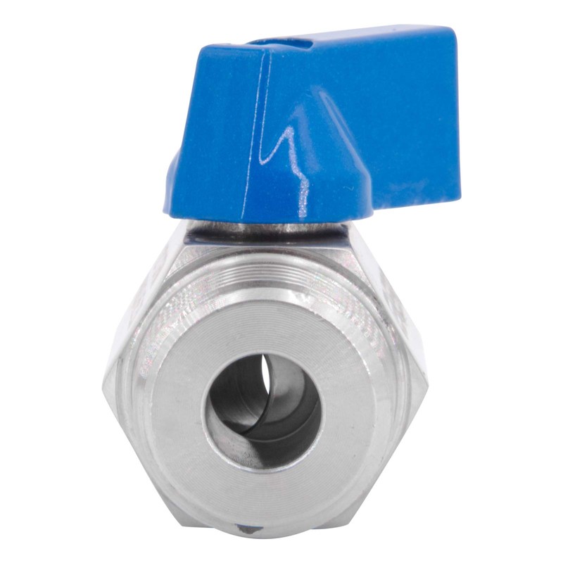 Brass Ball Valve Mini Style Connector with Reduced Bore, Male