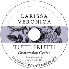 Tutti Frutti Guatemalan Coffee (Single Serve K-Cup Pods) (Gourmet, Naturally Flavored, Whole Coffee Beans) (12 pods, ZIN: 574906)
