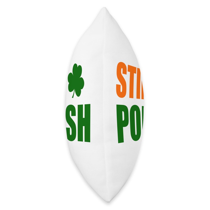 Still Polish St Patricks Day Shamrock Throw Pillow