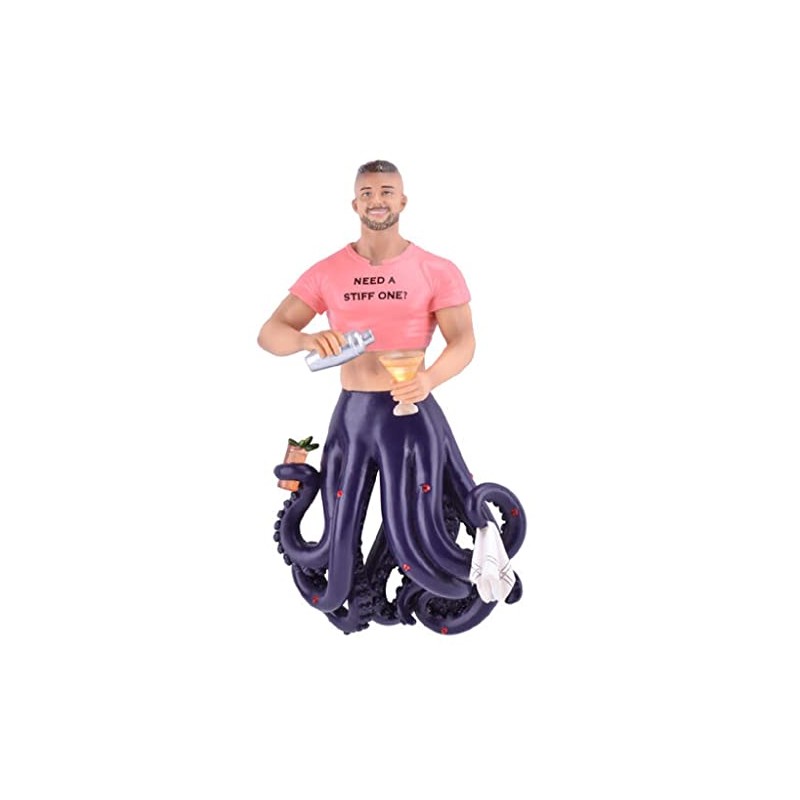 December Diamonds 55-55415 Octopus Merman, Stiff One Hanging Ornament