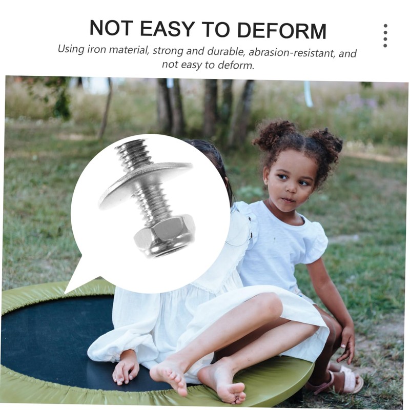 Kisangel Trampoline Parts Kit 10 Sets High-Class Design Screws Fixed