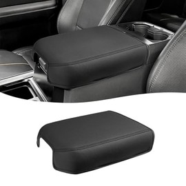 Funda de consola central para 2023, 2024, 2025, 2026, F250, F350, F450, F550, accesorios súper resistentes, protector de cuero de vinilo para reposabrazos central, solo para asiento de cubo