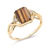 Gem Stone King 2.08 Ct Brown Tiger Eye White Created