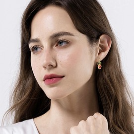 Tulip Earrings 925 Sterling Silver Flower Earrings Tulip Jewellery Gift for Women Ladies, Sterling Silver