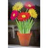 Stickers4 Gerberas in a Pot Static Cling Window Sticker -
