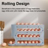 Ruayia Egg Storage for 30 Eggs, 4 Tier Egg Holder,