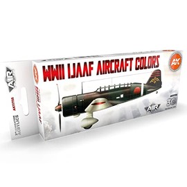 AK Acrylics 3Gen Aircraft Set AK11735 WWII IJAAF Aircraft Colors Set 3G (8x17ml)