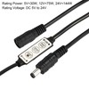 sourcing map LED Strip Dimmer, 12V to 24V 3 Keys