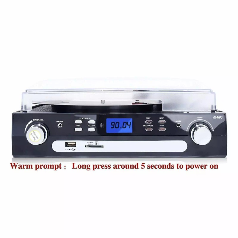 Digitnow! Bluetooth Record Player with Stereo Speakers Turntable for Vinyl