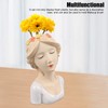 Modern Ceramic Face Vases Decorative Modern Style Shy Girl Flower