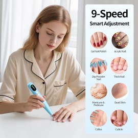 Electric Nail File, Nail Drill, Electric Nail Drill, Nail Files 20000 RPM Nail Files (Blue)