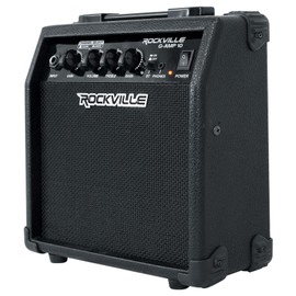 Rockville G-AMP 10W Guitar Amplifier with Bluetooth, Clean/Distortion Modes, 6" Speaker, 2-Band EQ, Headphone Out, for Practice and Small Gigs