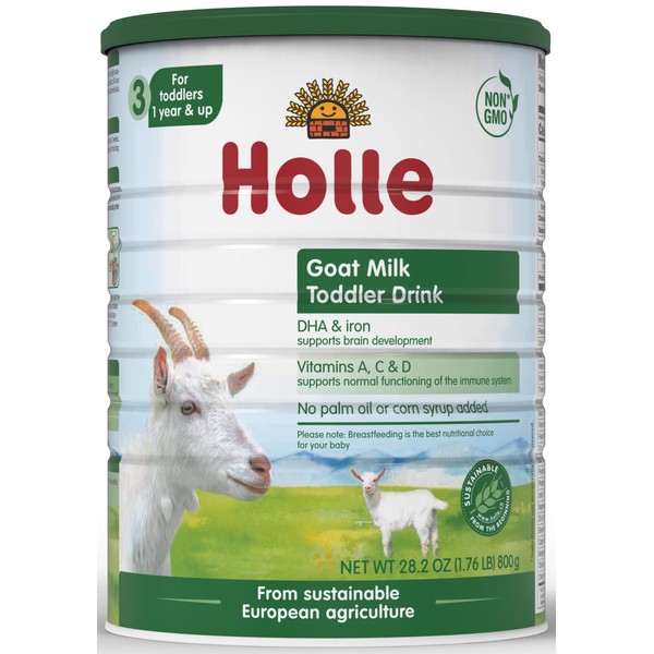 Holle Non-GMO - European Goat Milk Toddler Drink - with DHA for Healthy Brain Development - 1 Year & Up