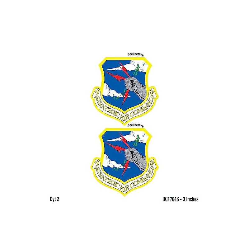 Strategic Air Command USAF Decal 3 Inch