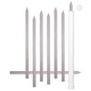 + HOM 8 Kebab 1" Wide Flat Skewers, Stainless Steel,