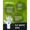 CATCH & KEEP Fly White Soul Men's Goalkeeper Gloves Size