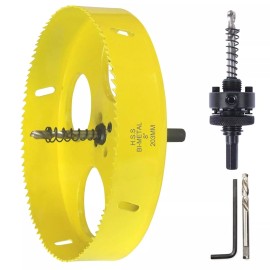 JIECHEN 8 inch Hole Saw for Wood,Soft metal,Drywall,