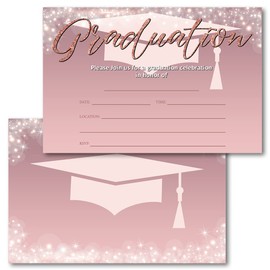 FujLoy 20 Cards with Envelopes, graduation party invitations 2024, 2024 College, High School, University Grad Celebration.（007）