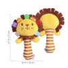 TOYMYTOY Birillo Plush Rattle with Rattle Bell (Lion)