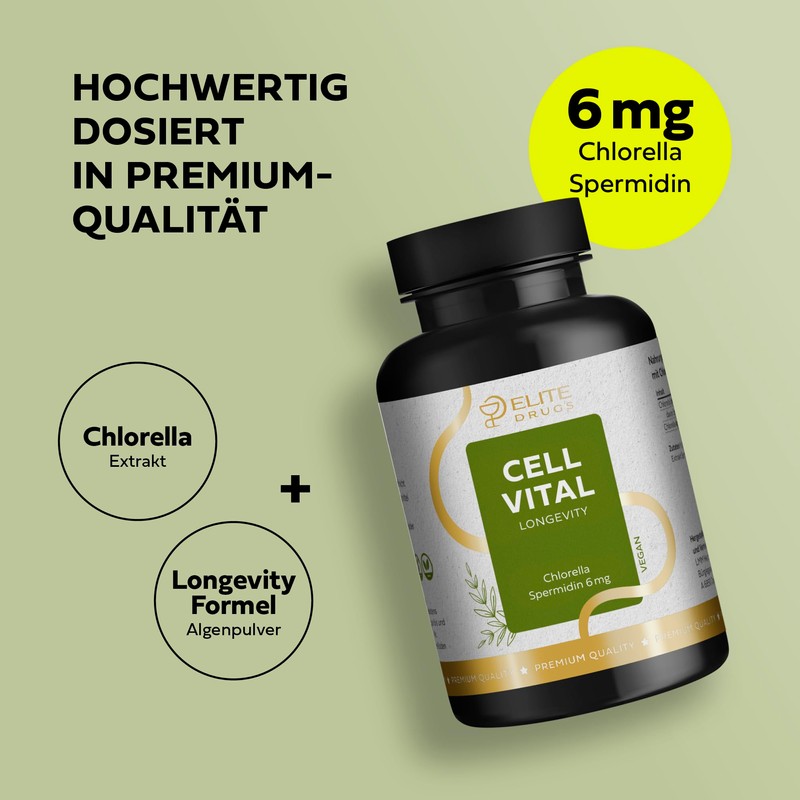 Cell Vital idine Capsules High Dose 6 mg - Longevity