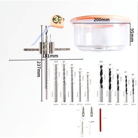 Adjustable Hole Cutter Hole Saw for Recessed Lights Ceiling Speakers Vent Holes Drywall Plywood (1-5/8" to 4-7/10")
