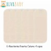 Pack 6 Absorbentes Cañamo 4 Capas Para Pañales Ecológicos