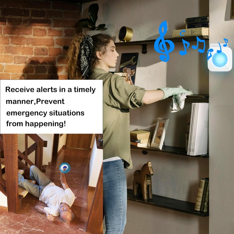 LIOTOIN Caregiver Pager Wireless Call Button for Elderly Nurse Alert