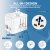 Universal Travel Adapter 25W, International Power Plug Converter with 2500W
