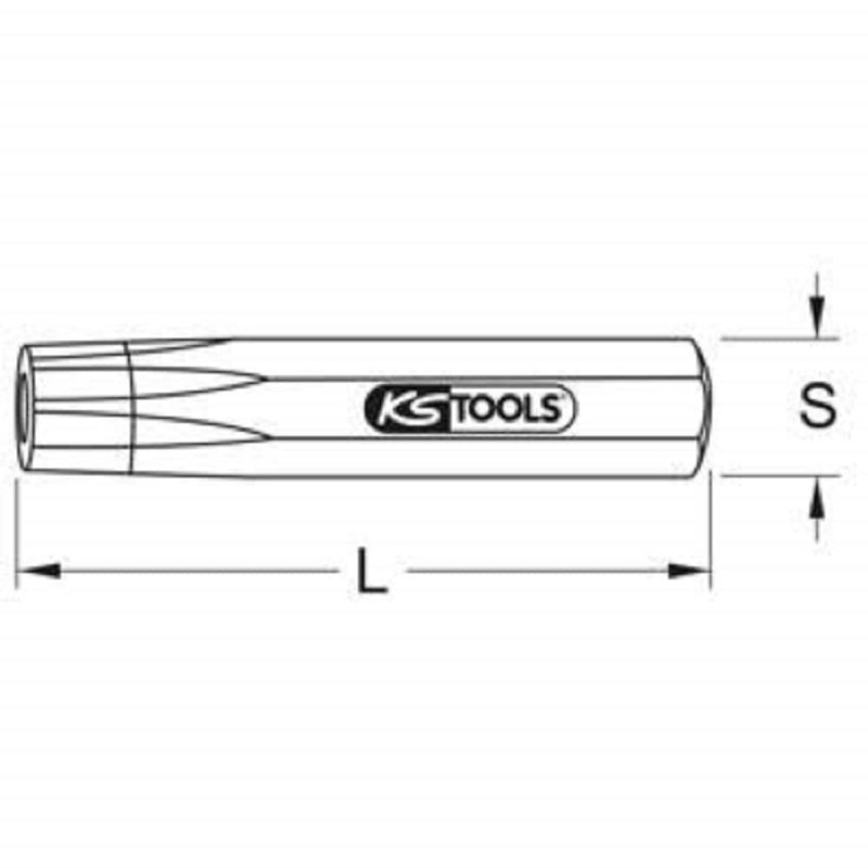 KS Tools 129.2200 Rivet Head Setter, 3 mm