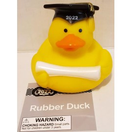 Old East Main 2022 Graduation Rubber Duck With Cap & Tassel Holding Diploma*Yellow