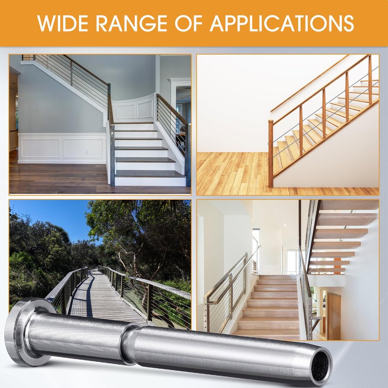 Blulu 80 Pack Invisible Cable Railing Kit, T316 Stainless Steel