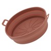 2PCS Fryer Silicone Liners Round 21cm Diameter with Handle Fryer