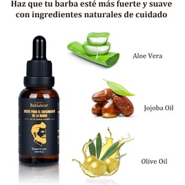 Kit Barba 13 en 1 para Hombre – Cuidado Completo con 2 Aceites para Crecimiento, Limpiador, Acondicionador, Sérum, Bálsamo, Rodillo, Peine y Navaja de Afeitar – Kit para Barba y Regalos para Papá y Novi