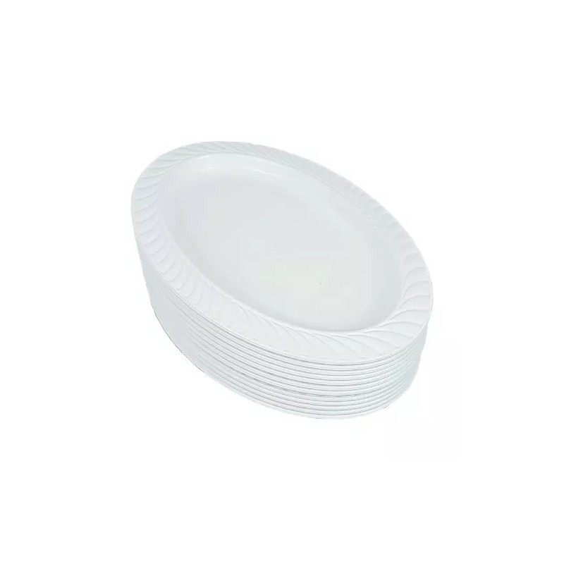 Boris 5 Platos Tampiqueño Ovalado 28.6cm Plástico 450ml