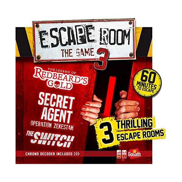 Escape Room: The Game - Vol. 3 | 3 Thrilling Escape Rooms in Your Own Home! | Board Games for Adults | For 3-5 Players | Ages 16+