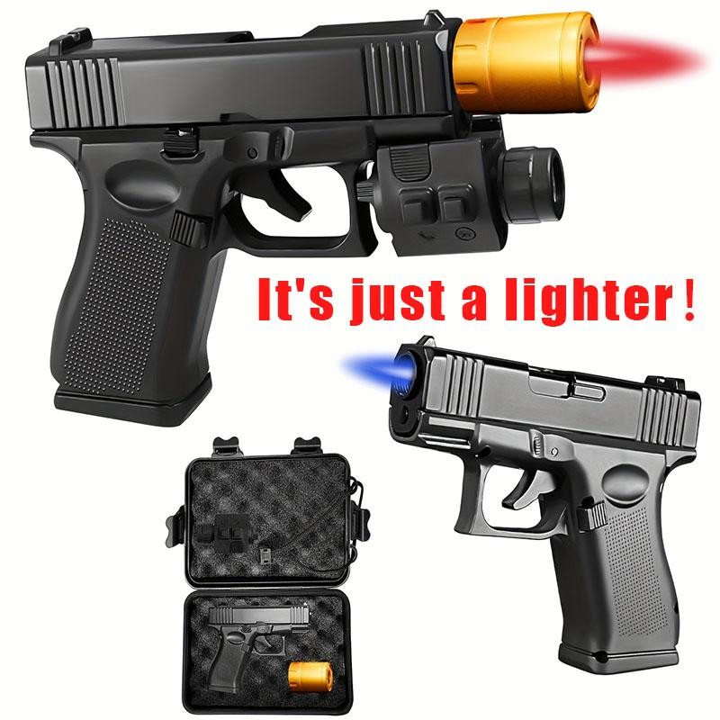 (1No Fuel Included) Windproof Butane Lighter Refillable Torch Ligher For