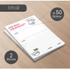 younikat Recipe Pad Set of 2 I 50 Recipe Sheets