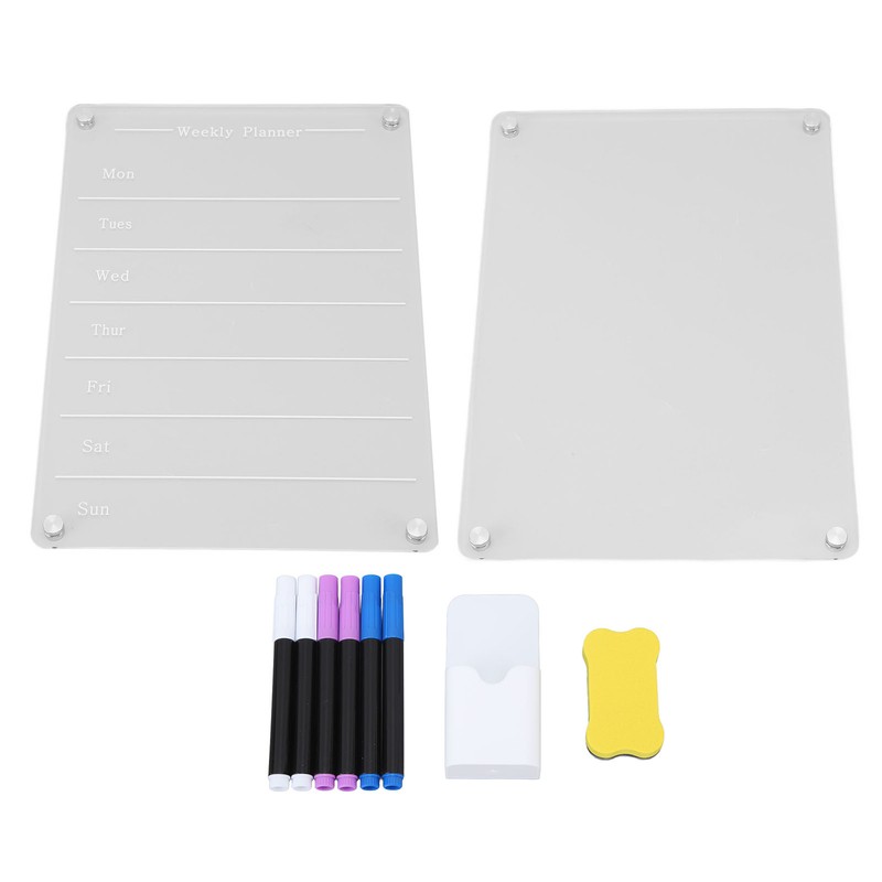 13 X 9.1in Magnetic Dry Erase Calendar Acrylic Planning Bord