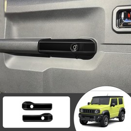 Kylorune Custom Parts for JB64/JB74W/JC74 Accessories Agrip Cover Door Grip Panel Interior Door Handle Panel Cover (3 Door, Piano Black)