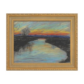 FOLKOR Retro Canvas Frame 16x20 for Handmade Oil Paintings Art Prints, Vintage Gold Ornate Frame for Living Room Bedroom Kitchen Guest Room Hallway Entryway Staircase Decor, No Back & Glass