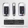 ontto 3-button Car Key Bag Fit for Toyota RAV4 Highlander
