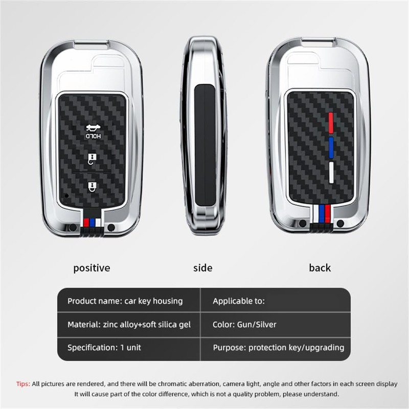 ontto 3-button Car Key Bag Fit for Toyota RAV4 Highlander