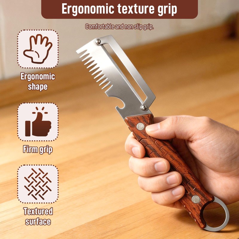 2Pack Multifunctional Vegetable Peeler for Kitchen, 3 in 1 Stainless