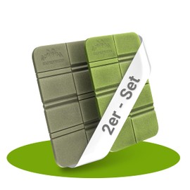 Alpenwert Outdoor Foldable Seat Cushion [Set of 2] – Waterproof and Weatherproof, Ideal for Hiking, Picnic and Travel, Lightweight and Compact