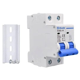 HandGold 2P 500V 25A Circuit Breaker DC Isolator Circuit Breaker for Solar PV System (25A)