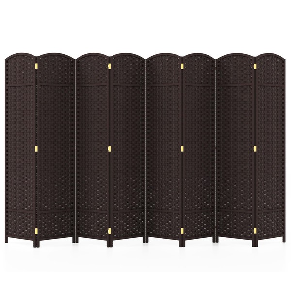 Giantex Room Divider 8 Panel, 5.6ft Folding Privacy Screen, Fully