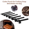 7 Pieces Leather Craft Tools Leather Half Round Cutter Punch