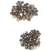 WedDecor Double Cap Leather Rivets 7mm Snap Fastener Tubular Metal