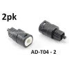 CablesOnline 2-PACK Mini Optical Female to Digital Optical Toslink Male