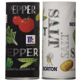 Morton's Salt, Mccormick Pepper Pack, 5.25-ounce Shakers
